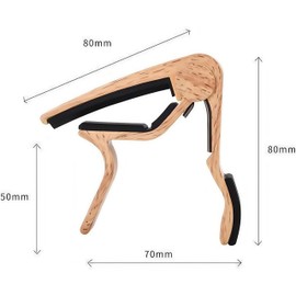 Guitar, Capotasto, One-Touch Guitar, Capo, Acoustic Guitar, Electric Guitar, Capotasto, Electric Guitar, Folk Guitar Ukulele, Zinc Alloy (Wood Grain Color 2)