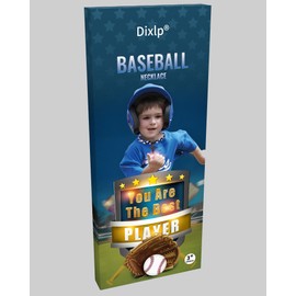 Dixlp Baseball Necklaces, 3 Pack, Fashion Tornado Design for Sports Fan Baseball Necklace, Great-Hit with Box, Baseball Theme Party Gifts