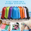 WSBArt Drawstring Backpack 60 Pcs String Bags, Drawstring Bag Waterproof