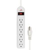 FUSSION ACUSTIC Barra Multicontacto 6 Entradas, con Switch y Cable