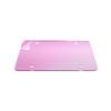 2 Pack Pink Mirrored License Plate 4 Hole Acrylic Laser