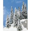 Heki 2160 Schneetannen, 8 Stück, Höhe 7 cm, Mehrfarbig