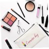 CORHAD 10pcs Sublimation Blank Makeup Bags Canvas Pencil Cases Zipper