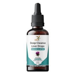 Deep Liver Cleanse, Detox & Repair with Milk Thistle Liquid Drops – Liver Detox Liquid with Artichoke Extract, Dandelion Leaf & Turmeric Curcumin for Immunity & Daily Cleanse – 2 fl oz Bottle