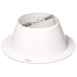 Juno Lighting V3024 WWH LED Conical Baffle Trim Round White VuLite, 6 Inch