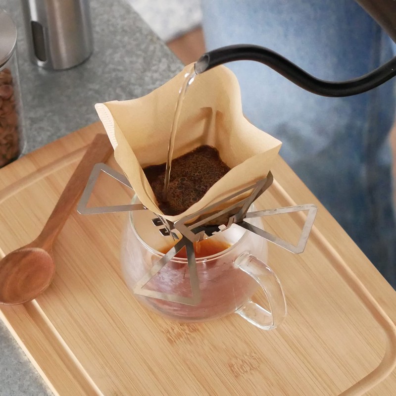 TOKYO BELL OUTDOOR SUS COFFEE DRIPPER COFFEE DRIPPER Folding Stainless