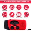 Emergency Hand Crank Radio with LED Flashlight, Portable Weather Radio