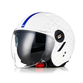 ORIGINE Open Face Motorcycle Helmet Scooter Helmet Jet Helmet with Double Visor DOT Approved