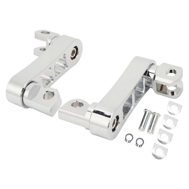 Motorcycle Foot Peg Highway Bracket 360° Adjustable Rugged Foot Peg