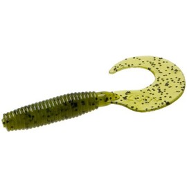 Zoom Bait 011019 Fat Albert Curly Tail Grub Bait, 3-Inch, 10-Pack, Watermelon Seed, One Size (011-019)