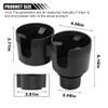 Car Double Cup Holder Extender, 2-in-1 Car Cup Holder Adapter