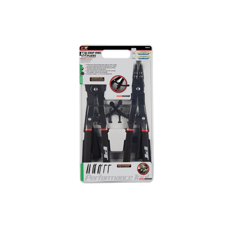 Performance Tool W88015 Heavy Duty Snap Ring Pliers Set for