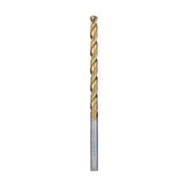 BOSCH TI2138 1-Piece 11/64 In. x 3-1/4 In. Titanium Nitride Coated Metal Drill Bit with 3/8 In. Reduced Shank for Applications in Heavy-Gauge Carbon Steels, Light Gauge Metal, Hardwood
