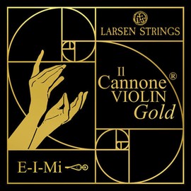 LARSEN STRINGS violin strings Il CANNONE Gold E Soloist carbon steel