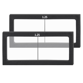 2/Pack Welding Glass Magnifier Lens Eye-Protecting Welder Accessories 0.75 1.0 1.25 1.5 1.75 2.0 2.25 2.5 2.75 3.0 Diopter Professional Processing Welding Helmet Magnifier Cheater Lens (1.25)