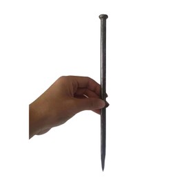 Metal Landscape Stakes,12Inch 25Pcs Landscape Edging Anchoring Spikes for Tent Spikes,Paver Edging,Artificial Turf Stakes,Tent and More(12In 25PCS)