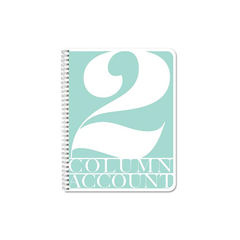 BookFactory 2 Column Ledger Book/Account Book/Accounting Ledger/Notebook Two Columns Columnar