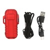 Outdoor Double Arc Electric Lighter Portable Waterproof Flashlight Lighter Charging