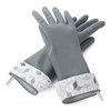 Full Circle Natural Latex Cleaning Gloves, M/L Grey