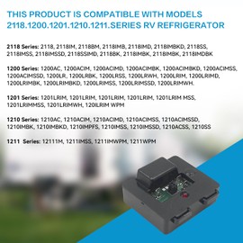 Temp Monitor Control Kit 637360 Compatible with Norcold 2118, 1200, 1201, 1210, 1211 Series for RV Refrigerator partsrv Temperature Monitor RV Refrigerator Overheat Sensor Models