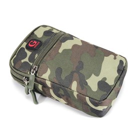 DFV mobile - Multipurpose Belt Case Naval Military Army Camouflage for LG LMX320PM Tribute Royal (2019) - Green (17.5 x 10 cm)