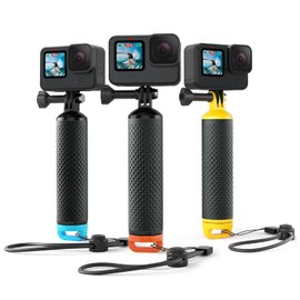 Sametop Floating Handle Grip Floaty Stick Waterproof Handler Accessory Compatible with GoPro Hero 13, 12, 11, 10, 9, 8, 7, 6, 5, 4, Session, 3+, 3, Hero(2018), Max, DJI Osmo Action Cameras (Orange)