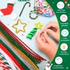 Iooleem 200pcs Golden Glitter Pipe Cleaners, Glitter Chenille Stems, Pipe