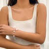 COLORFUL BLING Y2K Star Pearl Beaded Chain Adjustable Aesthetic Bracelet