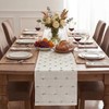 Artoid Mode Sage Green Boho Farmhouse Cotton Woven Table Runner,