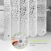 OTraki 3D Shower Curtain 48" x 72", Clear Shower Curtain