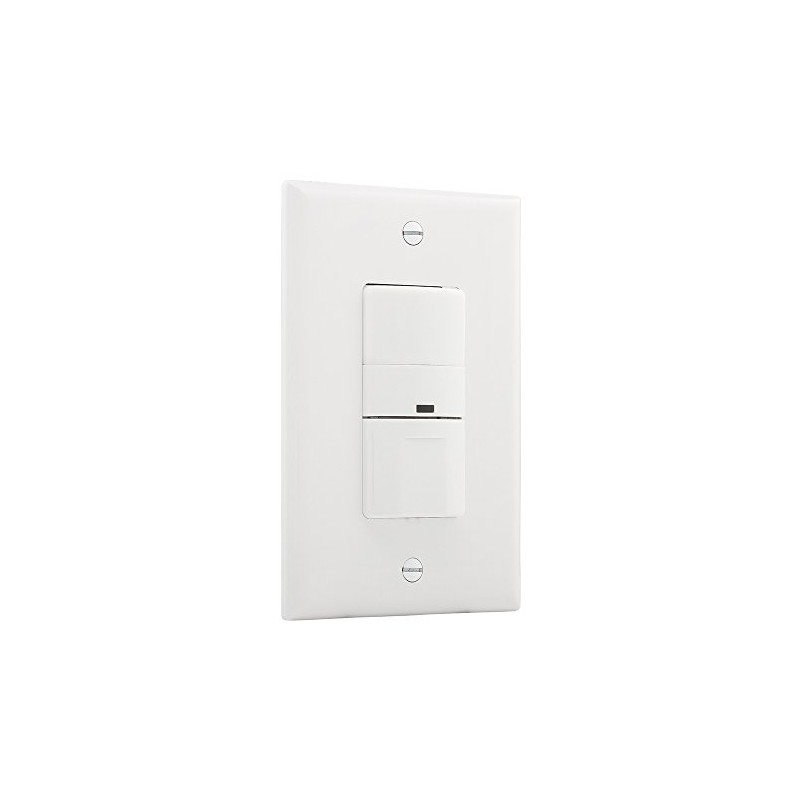 Eaton VS306U-W 600-Watt 120V Wall Mount Occupancy/Vacancy Sensor, White