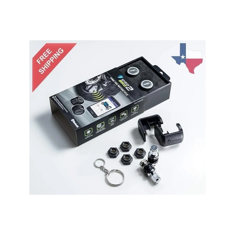 FOBO Bike 2 Tire Pressure Monitoring System (TPMS) - Silver/Black