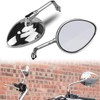 KZMPMT Motorcycle Mirrors M8 Rear View Side Handlebar Mirrors 360