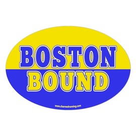 Charmed Running Brand Boston Bound Boston Marathon 26.2 Car Magnet