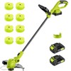 JAGROM 12-inch 20V Cordless String Trimmer with Charger, 2 X