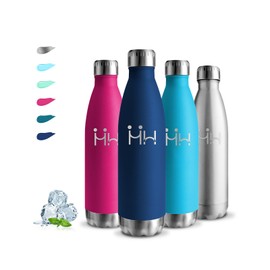 Drinking Bottle, 500 ml, Stainless Steel, BPA-Free, Children's Drinking Bottle, Cold 24 Hours & 12 Hours Warm, Thermos Flask, Double-Walled, Leak-Proof, Water Bottle for School, Travel, Camping