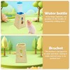 PINVNBY Ceramic Hamsters Hideout, Hamster Food Bowl and Water Bottle