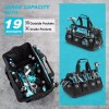DURATECH 18Inch Large Tool Bag w/Waterproof Hard Bottom Heavy Duty