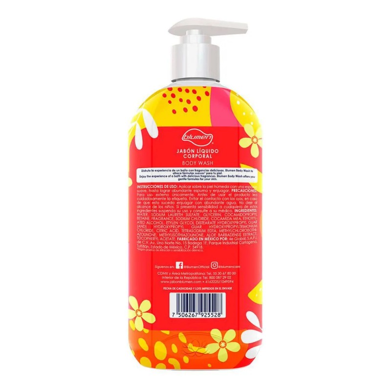 Jabón Líquido Corporal Blumen Durazno 650ml