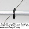 PDETVEO 25PCS 5/8 Inch Plastic Hose Clamps, Heavy Duty Double