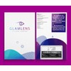 GLAMLENS Kontaktlinsen farbig mit Stärke farbige Cagliari Blue Monatslinsen weiche