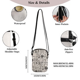 PWHAOO Movie Inspired Gift Baseball Lover Crossbody Bag Movie Fan Travel Bag (Baseball Lover S C)