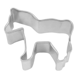 Unbranded Mini Horse Cookie Cutter 1.75'' Metal Farm Zebra Ranch Animal Treats