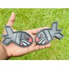 Badge Addictz Red Eye Flying Tiger Shark With White Teeth
