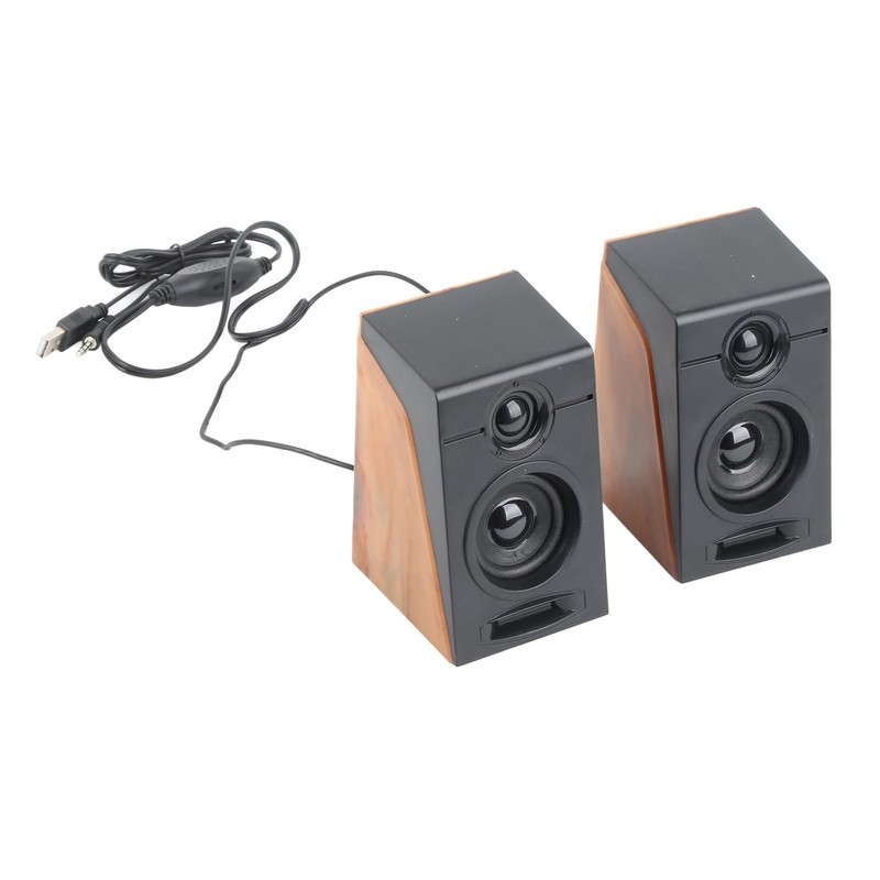 Deep Bass USB Wired Speakers Adjustable Volume HiFi PC Speakers