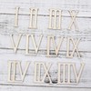 Wooden Roman Numerals Wood Numerics Numbers DIY Ornaments Craft Decoration