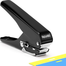 MyLifeUNIT Badge Hole Punch, Slot Puncher for Id Card, PVC Slot and Paper, Heavy-Duty Hole Punch for Pro Use