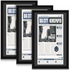 DoubleFill 3 Pcs 11x22 in Newspaper Frame with Mat Assorted