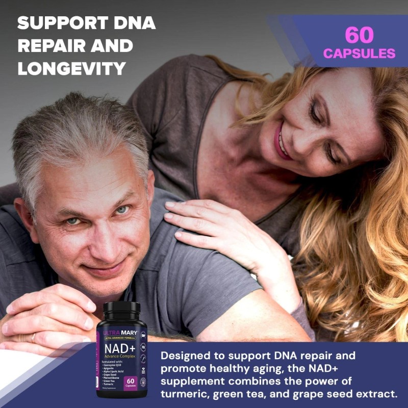 BEXPERTSUSA NAD+ Resveratrol Supplement – Longevity Formula with Nicotinamide Adenine