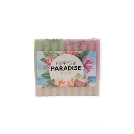 Sinarie Poppy's Paradise Bar Soap Signature Scent | Exfoliating Bar All Skin Types Oil Control Hydrating (2 Bar Pack)